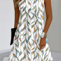 wholesale women's short-sleeved dresses, fashionable women's dresses for spring, summer, and autumn, new cross-border printed designs
