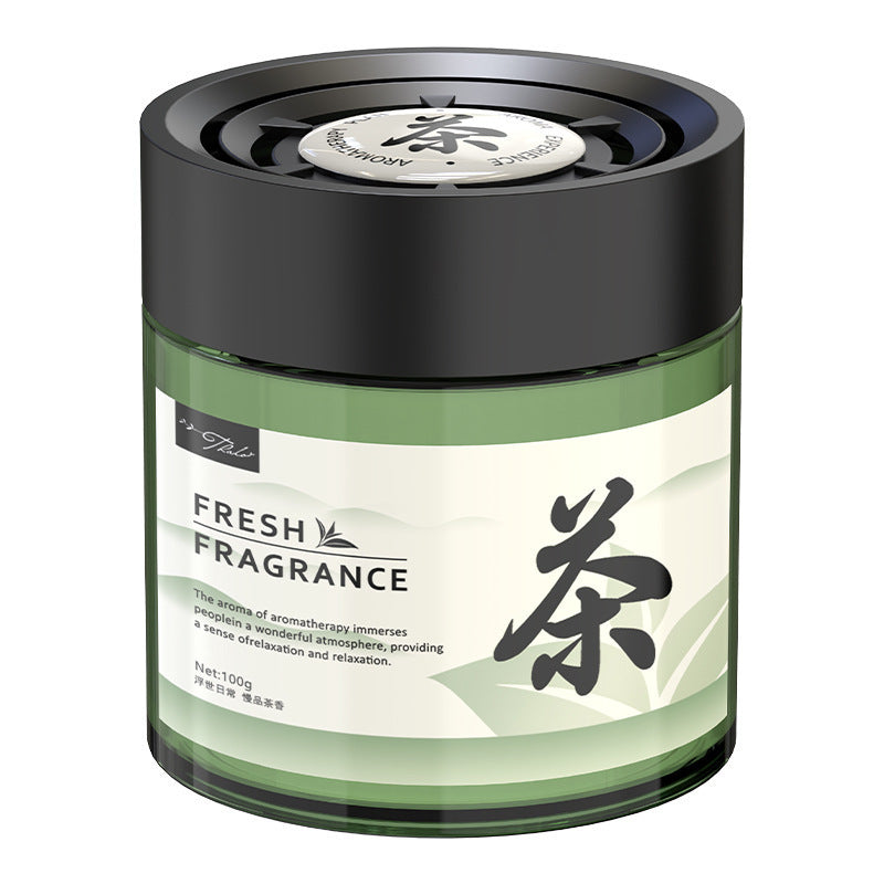 2024 new tea scent car air freshener solid balm - long-lasting fragrance, premium car interior perfume, light aroma