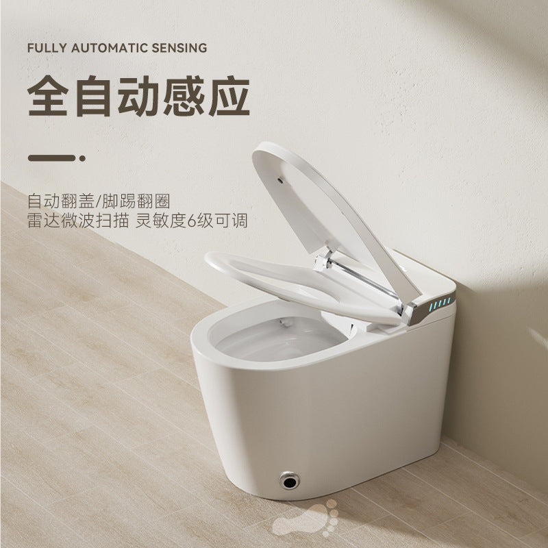 Smart toilet automatic induction flip integrated siphon small apartment without water pressure limit bacteriostatic toilet remote control