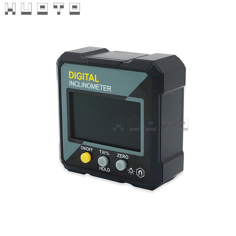 HUOTO Digital Display Inclination Box, Protractor Digital Display Inclination Meter Inclination Box, Angle Meter, Slope Meter, Level Meter