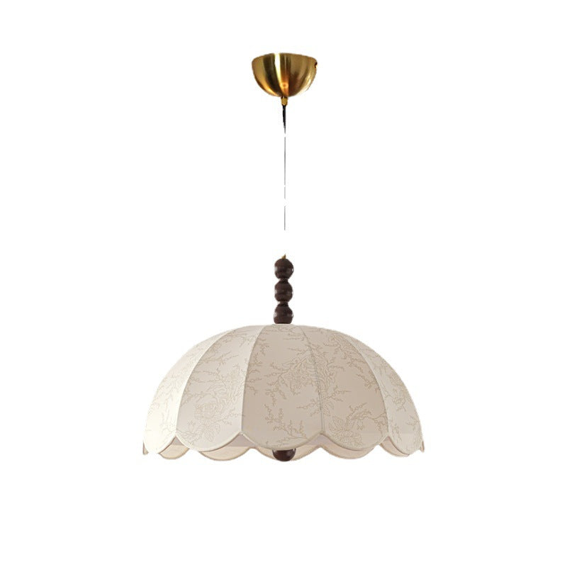 Civil lamp medieval restaurant chandelier American retro style bedroom creative personalized fabric pattern bar counter cloakroom lamp