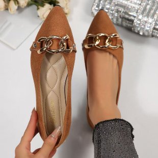 Exportplus size pointed toe flats women's flats shoes spring & fallnew arrival fairy shoes easiest for matchflats soft leather soft bottom doudou shoes