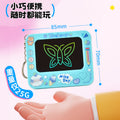 Cartoon kids toy keychain lcd writing tablet gift toy doodle blackboard student bag charm