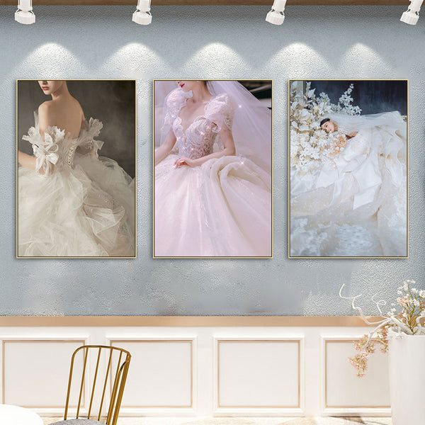 Wedding shop painting wedding company wedding hall photography studio decoration painting dressing room bridal dress mural