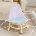 Dopamine roller short stool for adults and kids, roller skating movable swivel wheel small stool for home back chair
