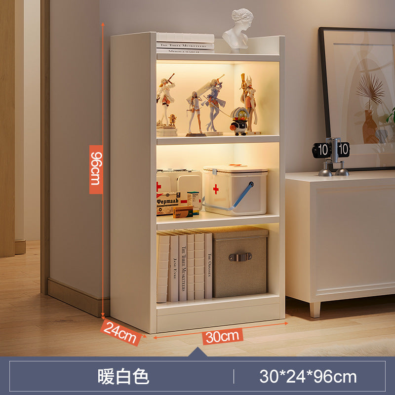 Shelves next to TV cabinets, household bookshelves, simple floor-to-ceiling storage, aisle cabinets, living room, multi-layer corner bookcases