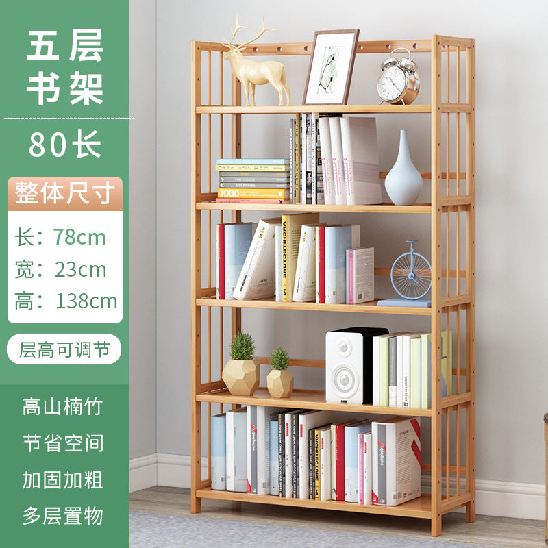 Simple bookshelf floor-standing storage rack study office for home storage rack kids student bookcase living room assembly