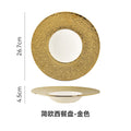 Nordic creative mars crater pasta ceramic plate - restaurant & hotel pasta, dessert, and soup plate - wholesale ceramic