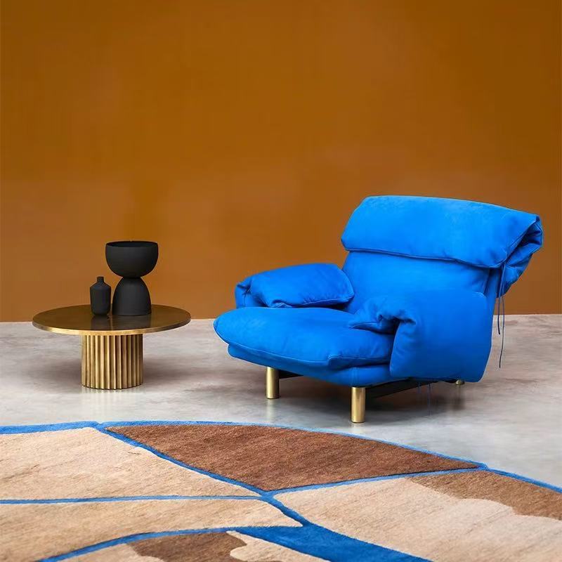 Italian normcore baxterjo sofa frosted first layer cowhide designer special-shaped creative classy sense down sofa