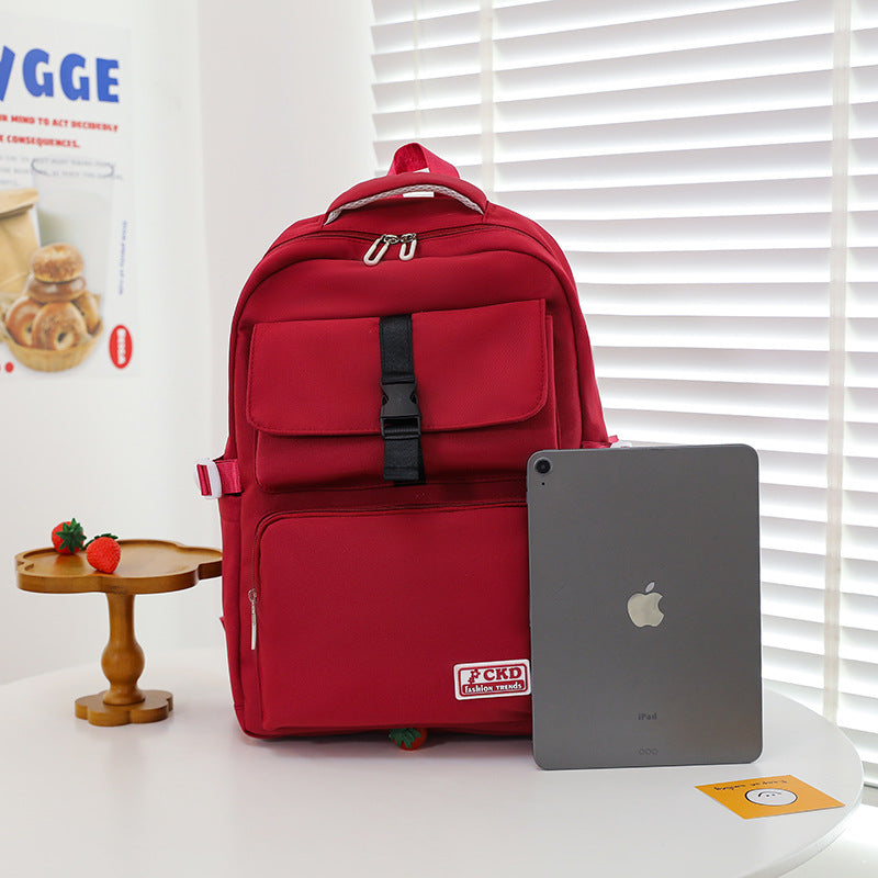 Outdoor leisure travel backpack foldable student backpack high value multi-function trend large capacity school bag