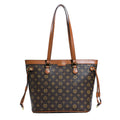2025 new women's fashion large capacity commuter shoulder bag retro print tote bag trendy versatile shoulder bag