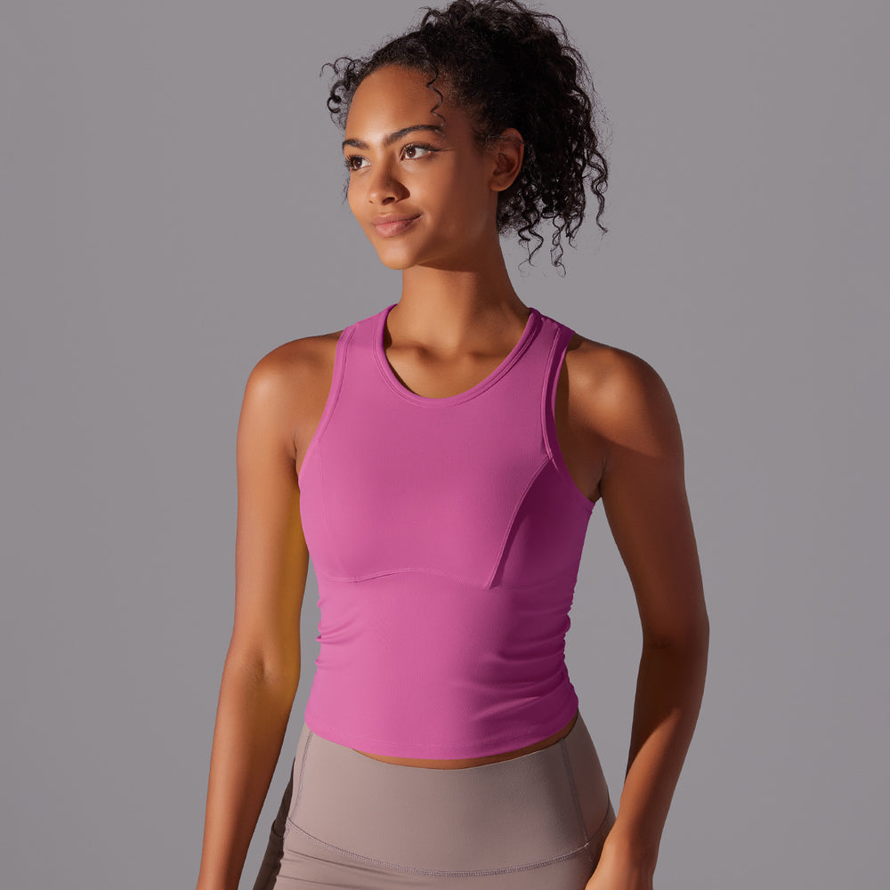 tight sports beautiful back topsall-in-one coasters yoga clothes naked running training quick-drying fitness vest