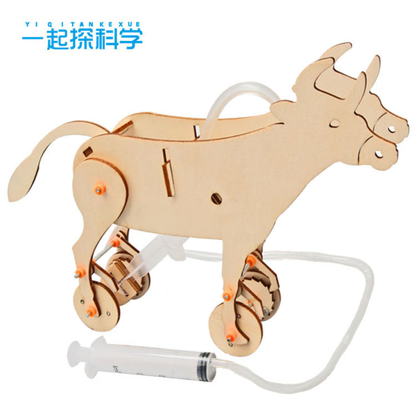 Science and technology small production air pressure cow DIY handmade primary school students stem education science experiment teaching aids wholesale