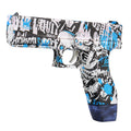 graffiti electric glock continuous water gun charging large capacity summer beach outdoor kids water gun toy