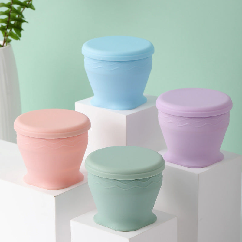 2025 new cross-border silicone macaron cup - cute & fun foldable water bottle, 180ml - promotional gift
