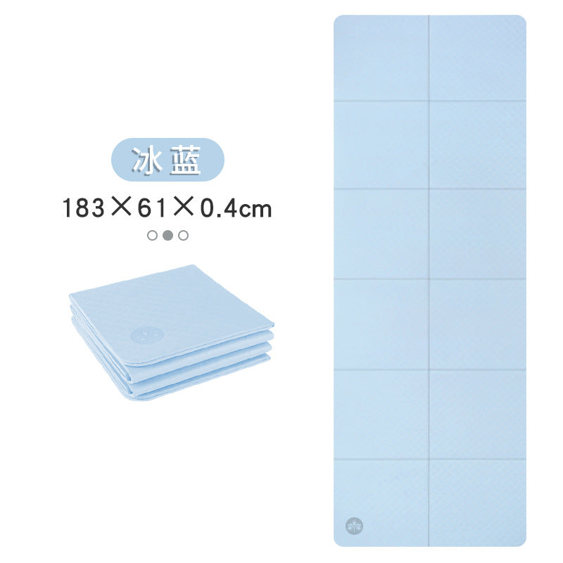 Foldable yoga mat tpe portable student nap mat eco-friendly odorless non-slip sports cross-border yoga mat