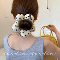 K-style girl sweet heart cotton-filled hair tie kidsbows ring girl ball headband hair rope large intestine ring