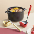 Hot pot special spoon colander suit304 stainless steel for home kitchen ceramic oven mitts handle thickened spoon