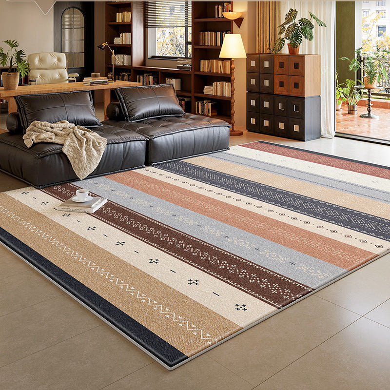 Removable and washable carpet living room bauhaus retro easy-care machine washable double-layer for home bedroom bedside soundproof floor mat