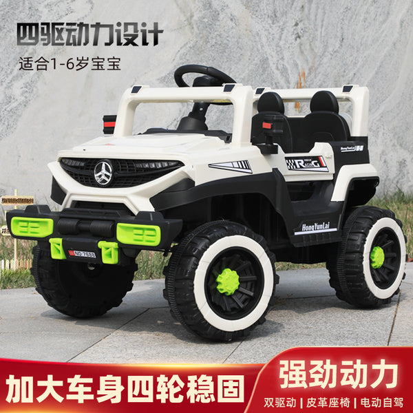 Popular children's electric toy car can seat charging four-wheel remote control car can carry baby electric four-wheel drive