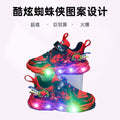 Wholesale light-up kids' sneakers:  spring/autumn new arrivals, fleece-lined warm boys' shoes, toddler & children's running shoes