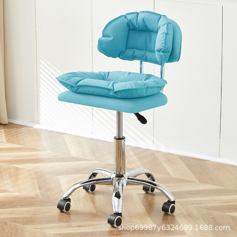 Beauty Chair Nail Art Eyelash Stool Barber Shop Backrest Lifting Chair Household Girls Bedroom Dressing Stool