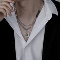 Men's titanium steel necklace chain - fade-resistant, 2025 new arrival, minimalist, versatile, high-end jewelry, trendy & popular accessory