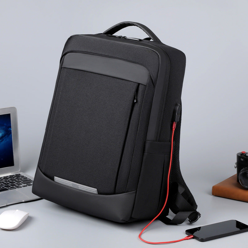 Backpack Men's Business Computer Backpack Large Capacity USB Charging Lightweight Travel Backpack Printable Logo