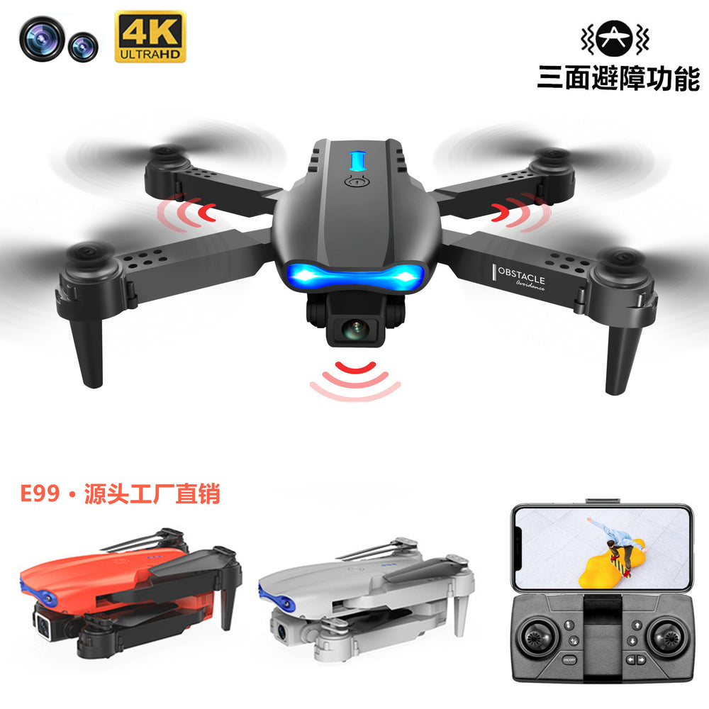 e99&k3 obstacle avoidance foldable drone remote control handle quadcopter hd 4k aerial photography aircraft fixed height