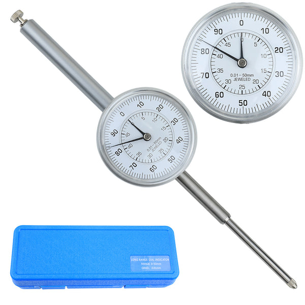 JAVIER0-50mm long needle dial meter large range pointer dial meter extended rod hot sale