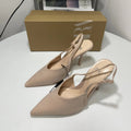 Za new 2024 summer french style high heel stiletto pumps, ankle strap, sequin detail, pink fashion flats for women