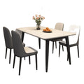 Dining table and chairs slate for home small apartment matte thickened dining table modern casualaccessible luxury rectangular dining table and chair combination