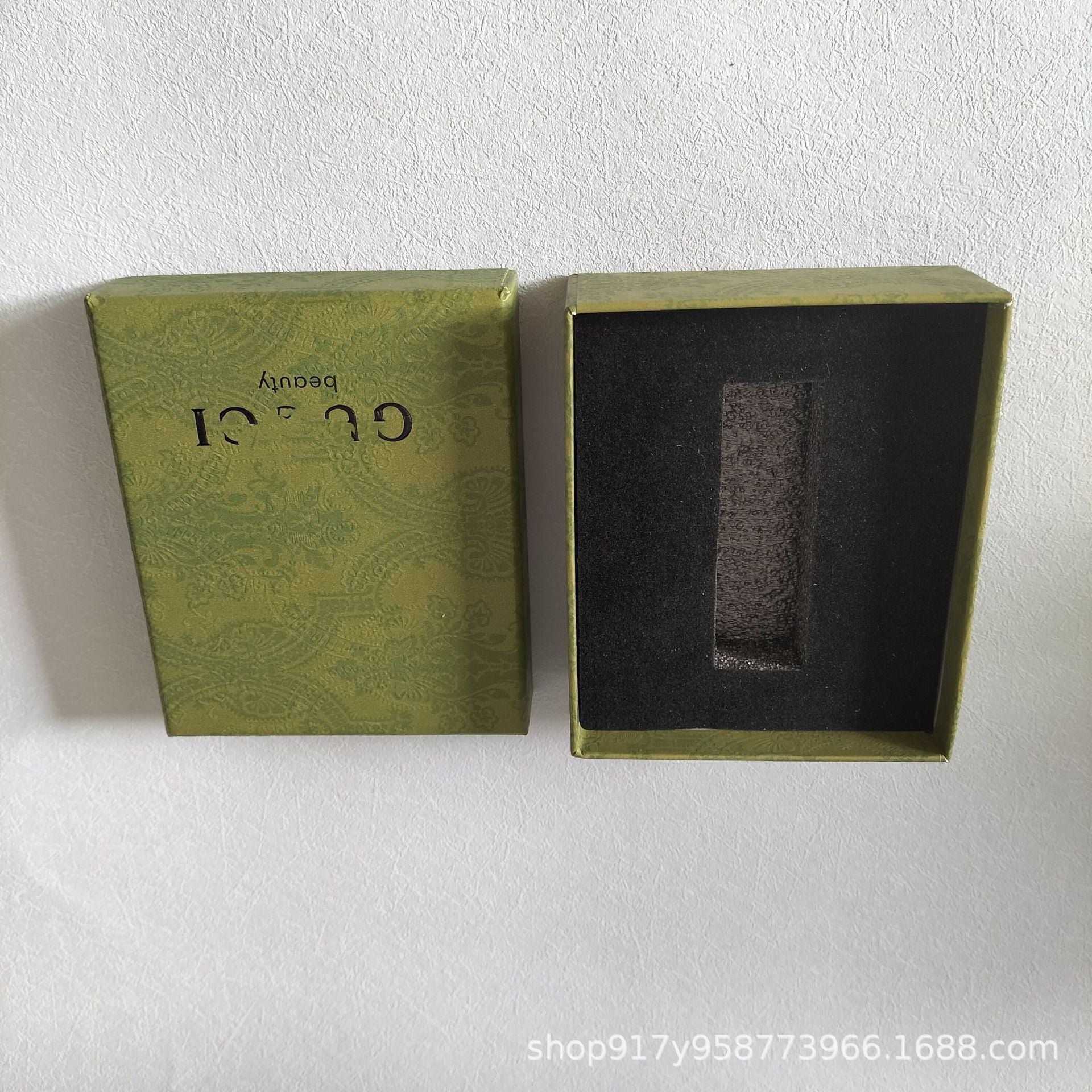 New Gujia Avocado Green Pattern Perfume Gift Box Gift Bag Lipstick Box Belt Gift Box Perfume Paper Bag Gift Box