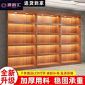 Wine cabinet against wall supermarket hotel commercial living room home casual shelf wine cabinet white wine multi-layer storage rack display cabinet
