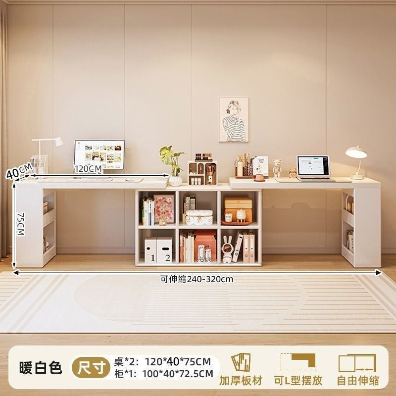 Corner desk home study table bedroom girls dressing table bookcase all-in-one free combination corner computer desk
