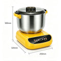 Wholesale cross-border new dough mixer constant temperature dough mixer stainless steel dough mixer smart touch large capacity dough mixer