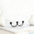 Nordic retro iron candlestick european style gold birthday home dining table candlelight dinner decoration props romantic