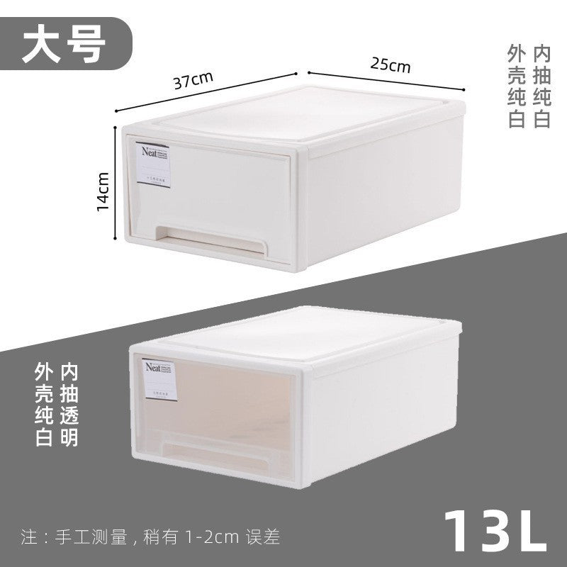 Japanese drawer type wardrobe storage box clothing underwear storage cabinet book sorting locker drawer type storage box