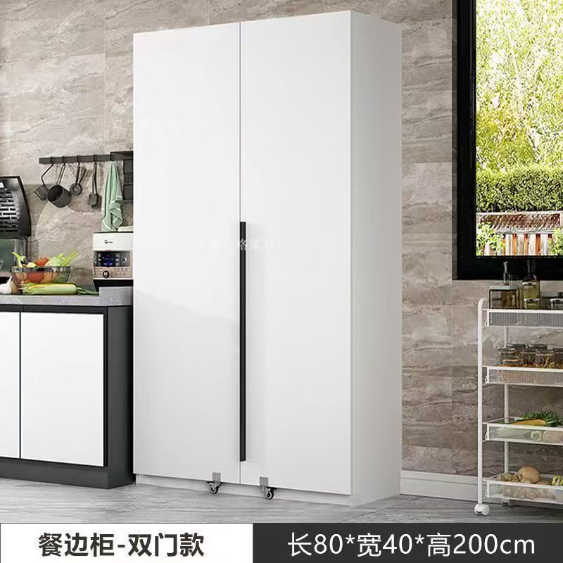 Solid wood sideboard storage cabinet refrigerator cabinet all-in-one with door sideboard wall-mounted multi-functional snack cabinet storage cabinet