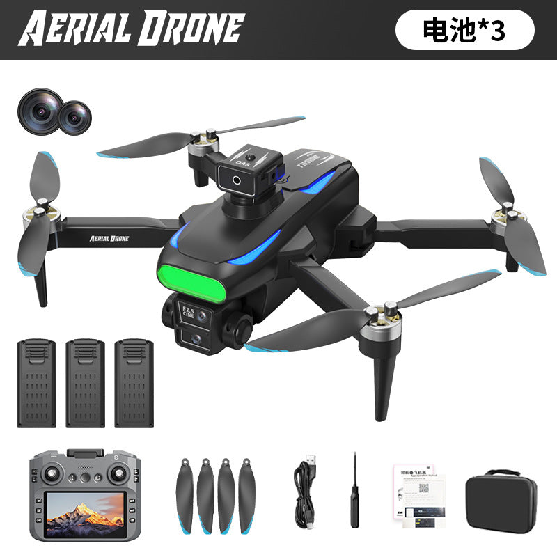 t15 large-screen screen-controlled drone, brushless, long battery life, optical flow, dual camera, high-definition image transmission, obstacle avoidance remote control aircraft