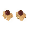 bestseller: french vintage earrings for women, exuding understated luxury and high-end style. these fashionable and elegant earrings feature a round sunburst design with radiating lines