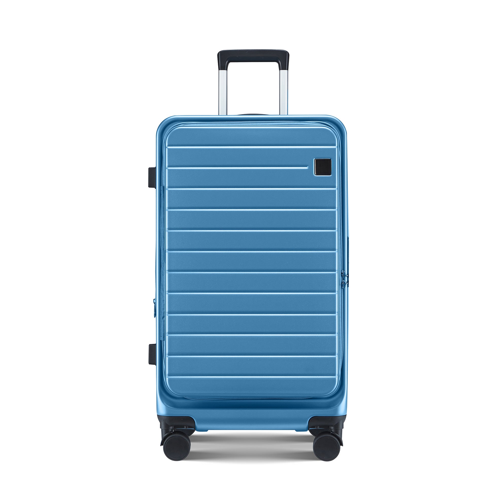 New portable front opening trolley case three-piece universal wheel password 30 inch square fat man suitcase travel bag