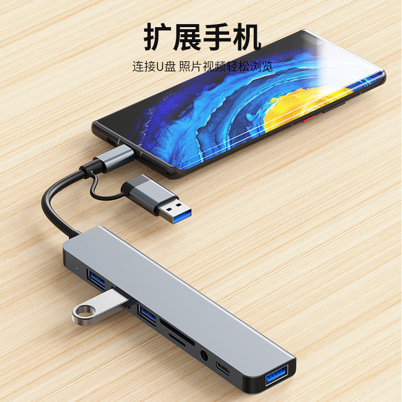 usb 3.0 splitter hub - 1-to-4, 7-in-1 laptop, tablet, and phone converter hub