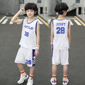 Kids' t-shirts & tank tops, student basketball jerseys, boys' casual middle school sports sets, summer sleeveless shorts
