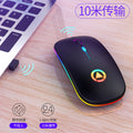 Silver sculpt a2 silent wireless mouse - rechargeable bluetooth illuminated computer accessory - office supplies - cross-border amazon wholesale
