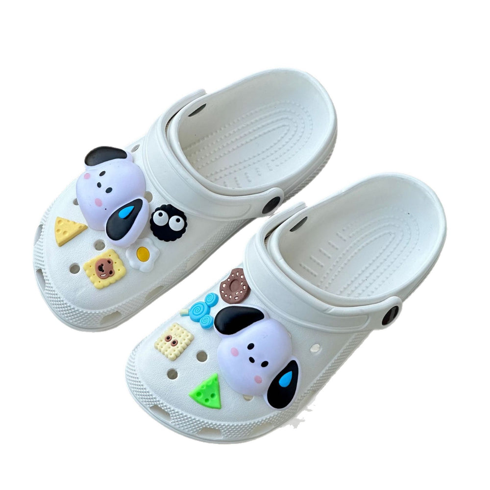 Cartoon dog clogs women's summer soft thick sole stomping on shit medical nurse baotou sandals outweareasiest for match