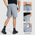 New summer loose casual sports shorts for men - quick-dry, breathable, elastic waistband with drawstring - running & fitness shorts dmk003