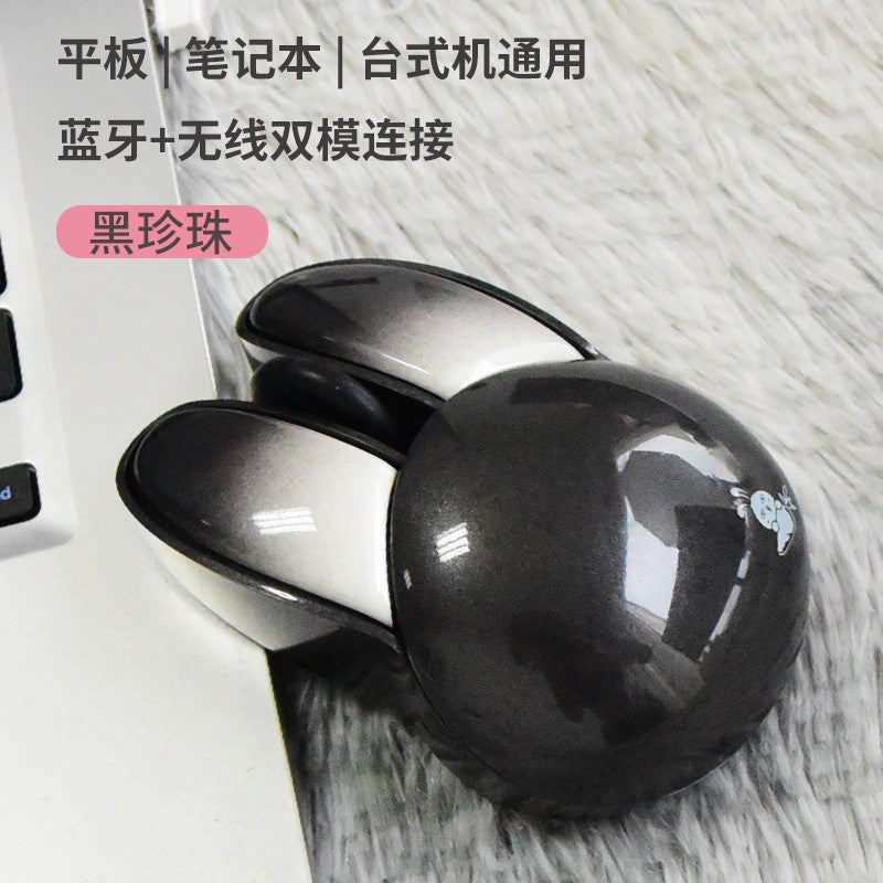 Mofii m6c evil rabbit wireless bluetooth dual-mode mouse with gradient rabbit ear design and cool lighting effects