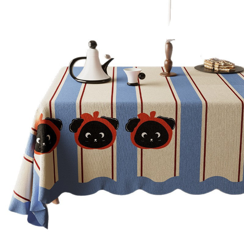 New dopamine tablecloth - creamy style fabric, high-end light luxury living room coffee table home desktop protector