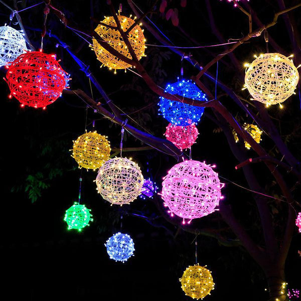 LED vine ball lamp outdoor waterproof project bright hanging tree landscape lamp courtyard ball lamp Christmas street decoration lamp